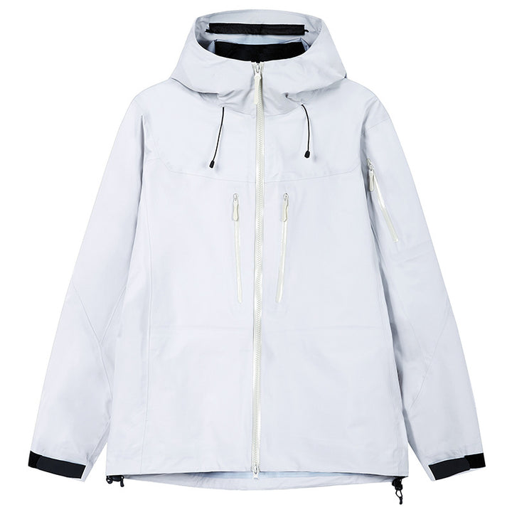 Herren Technische wasserdichte Outdoorjacke mit Kapuze und verschweißten Reißverschlüssen Echo Archiv