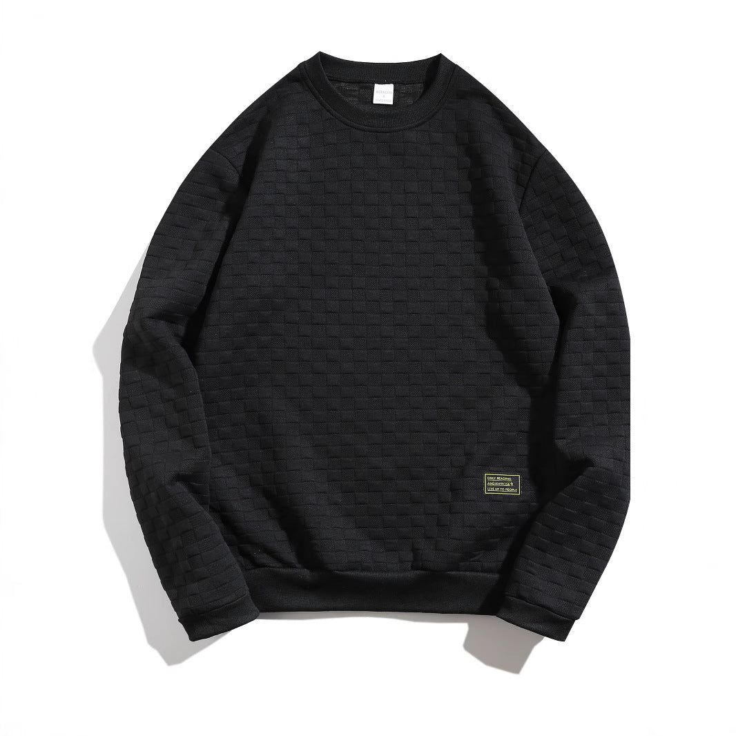 Herren Sweatshirt mit strukturiertem Design und modernem Rundhalsausschnitt Echoarchiv