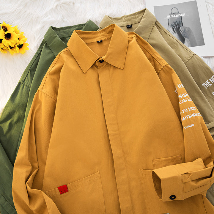 Herren lässige Hemdjacke mit praktischen Taschen und modernem Schnitt Echoarchiv
