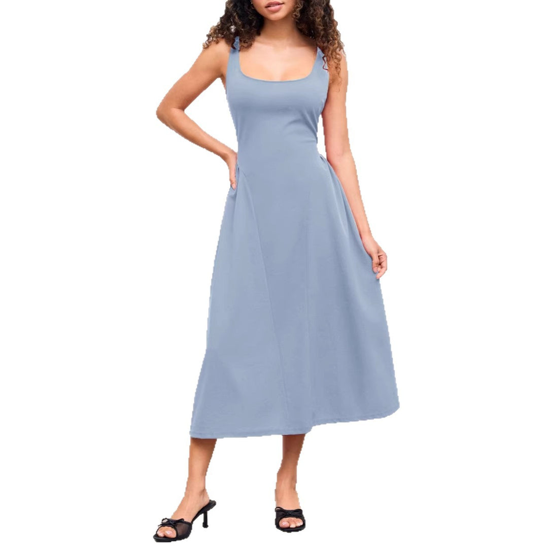 Damen Maxikleid mit schulterfreiem Design und figurfreundlichem Schnitt Echo Archiv