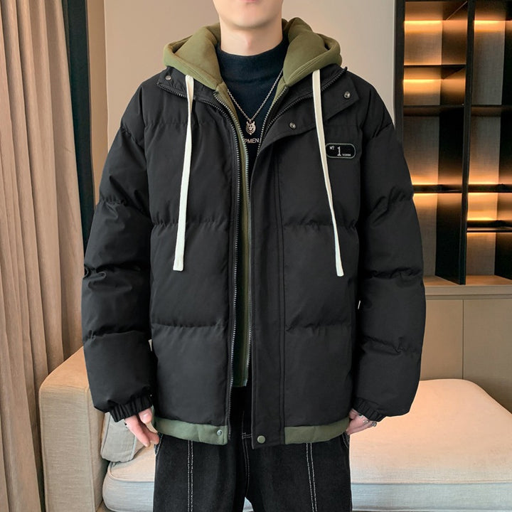 Herren Winterjacke mit Kapuze und dickem Futter Echoarchiv