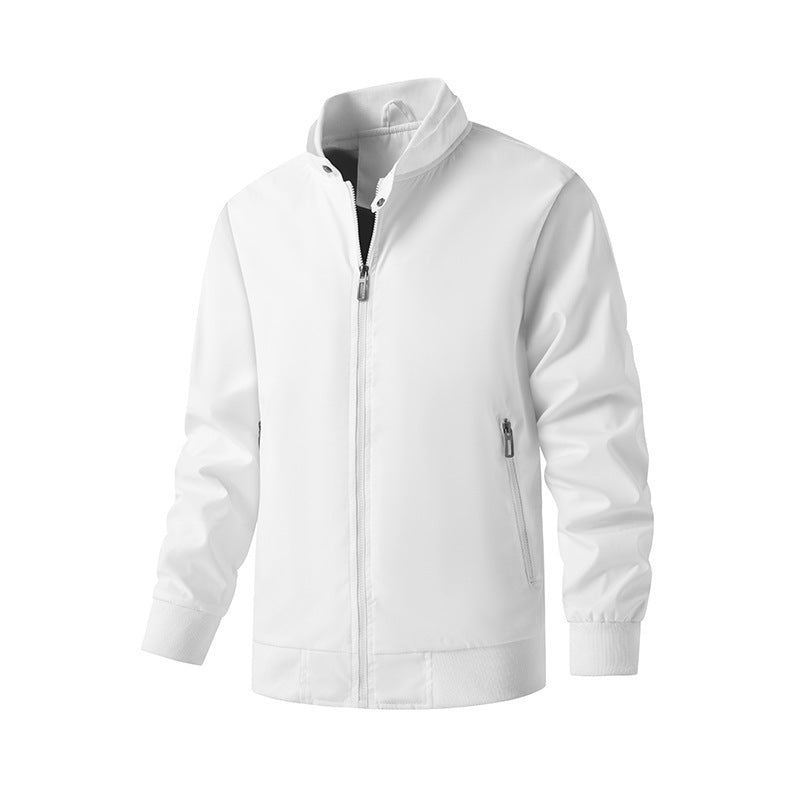 Herren Aviator-inspirierte Windbreaker-Bomberjacke mit Stehkragen und Mesh-Innenfutter Echoarchiv