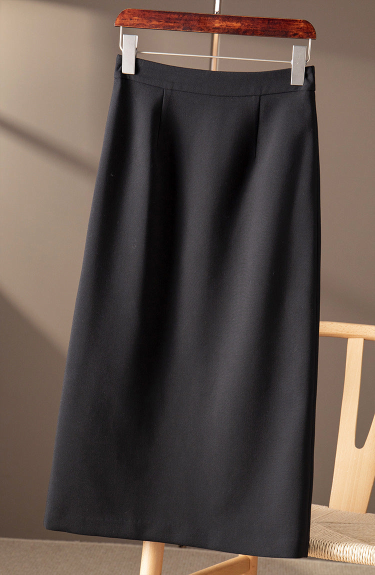 Damen Eleganter Midirock mit hoher Taille Echoarchiv