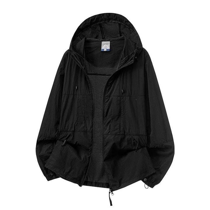 Herren Leichte Outdoor-Windjacke mit Kapuze Echo Archiv
