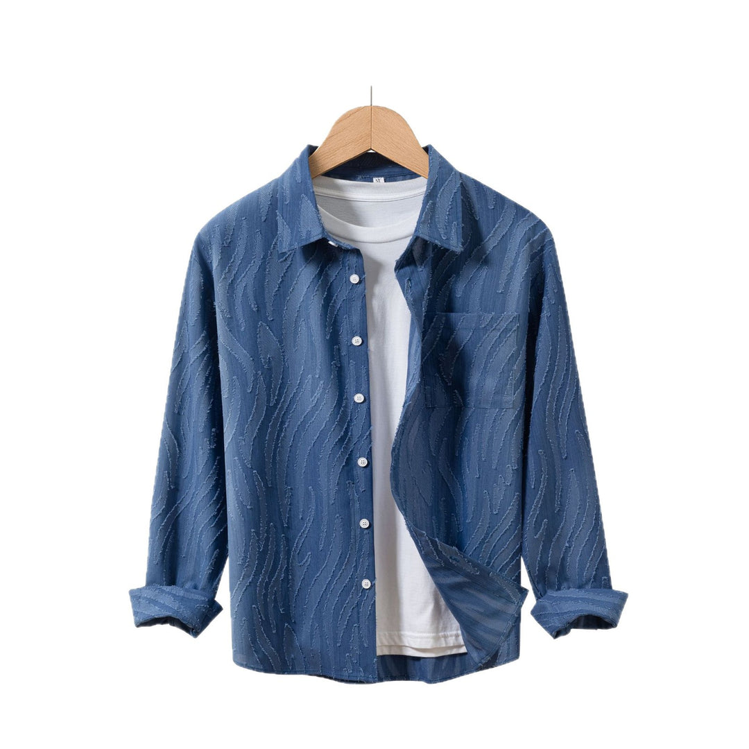 Herren lässige Designer-Hemdjacke Echoarchiv