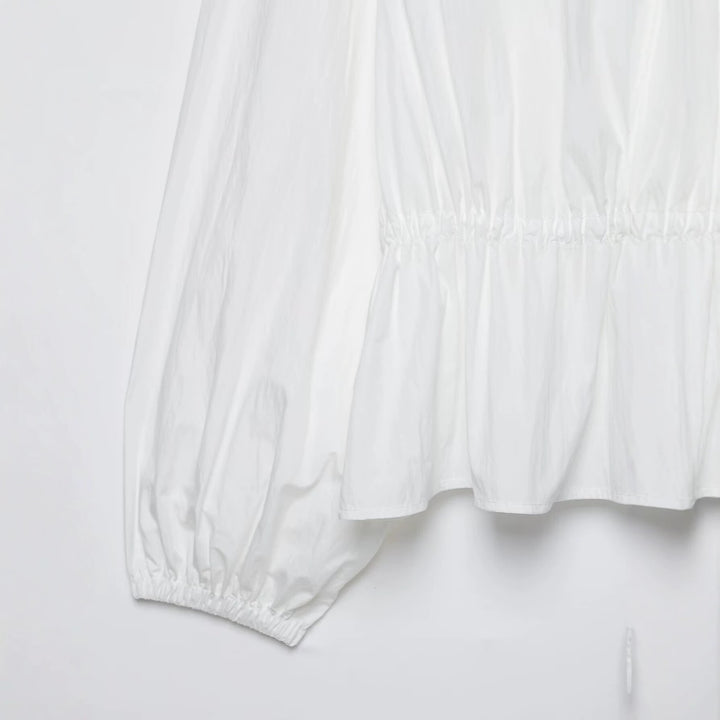 Damen Ultralight Cropped Anorak mit Tunnelzugtaillierung, Ballonärmeln und hohem Stehkragen Echo Archiv