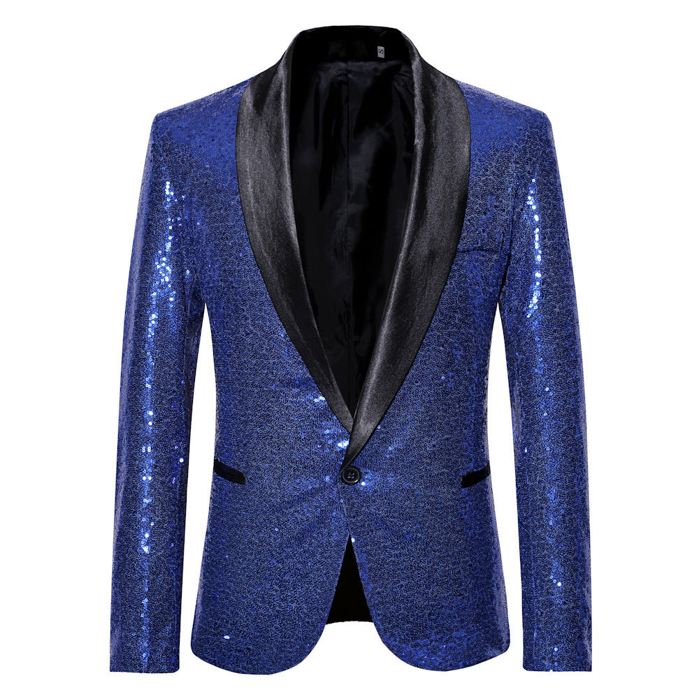 Herren eleganter Pailletten Blazer im modernen Schnitt Echoarchiv
