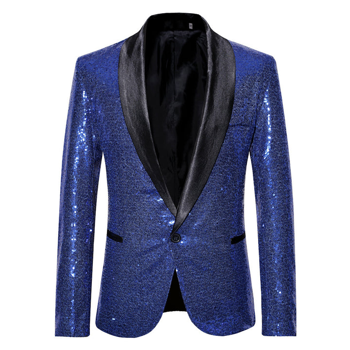 Herren eleganter Pailletten Blazer im modernen Schnitt Echoarchiv