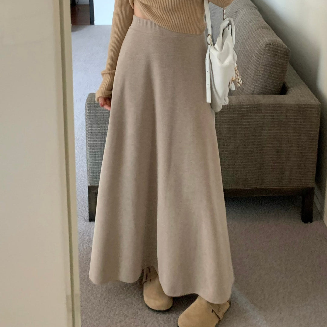 Damen Eleganter Maxirock mit fließendem Schnitt Echo Archiv