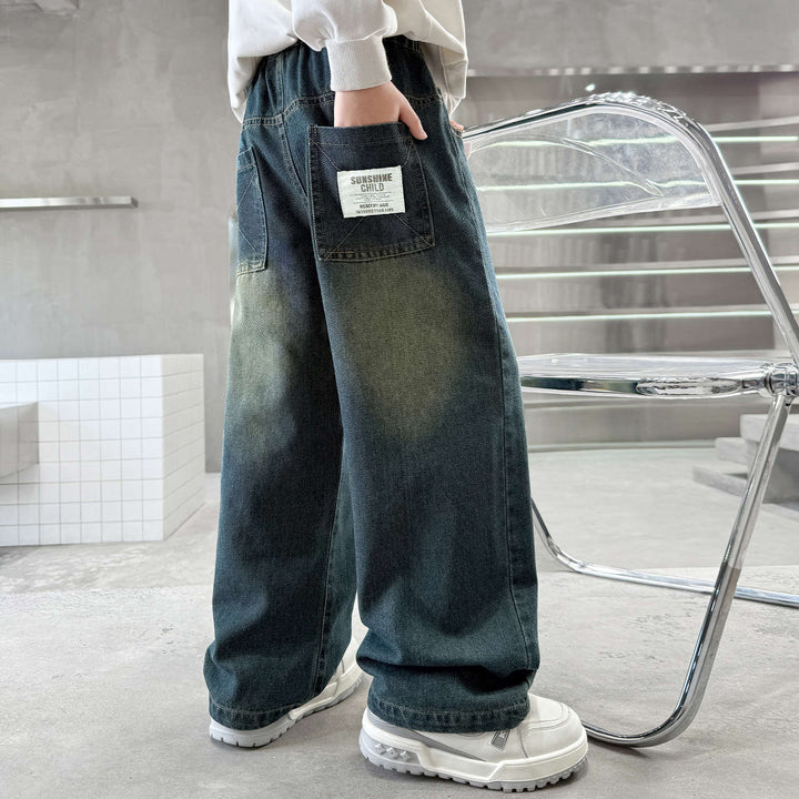 Unisex Weite Jeans mit hohen Taschen Echo Archiv