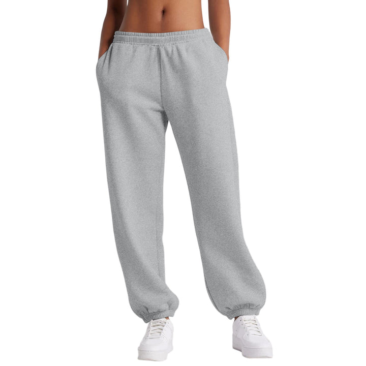 Damen schmale High‑Waist Sweat-Jogginghose mit hohem Komfortbund, verstellbarem Kordelzug und elastischen Knöchelbündchen – Avérine