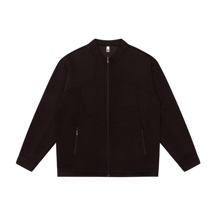 Unisex Oversize Zip‑Jacke aus schwerer Baumwollmischung mit Stehkragen und Reißverschlusstaschen Echoarchiv