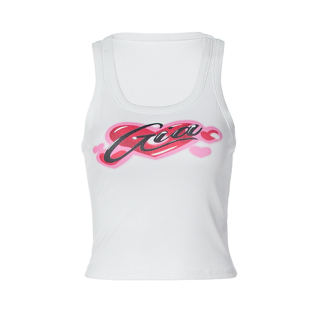 Damen Crop-Top mit stylischem Print und figurbetonter Passform Echo Archiv