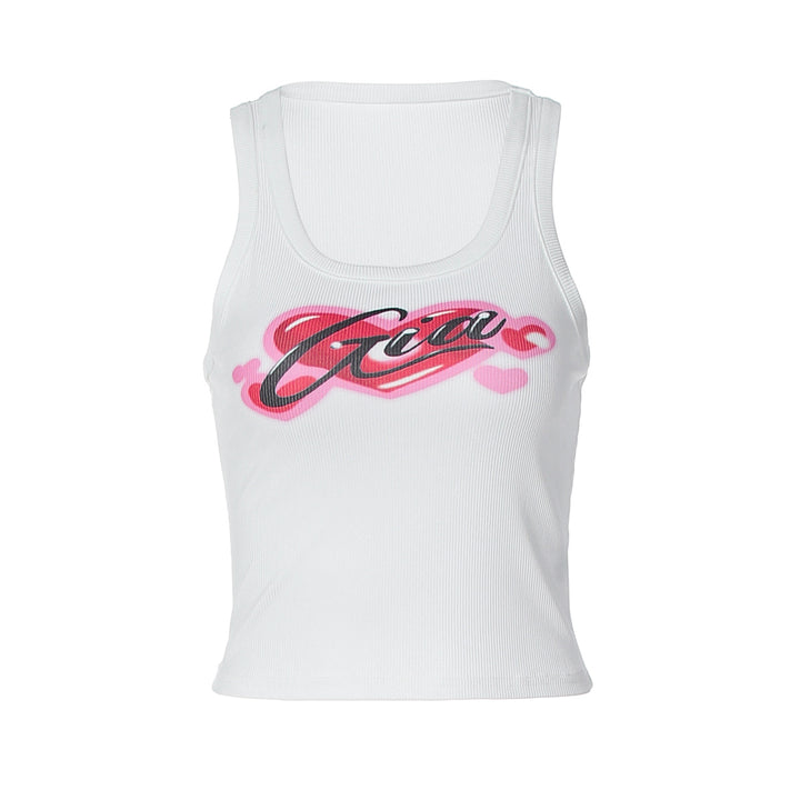 Damen Crop-Top mit stylischem Print und figurbetonter Passform Echo Archiv