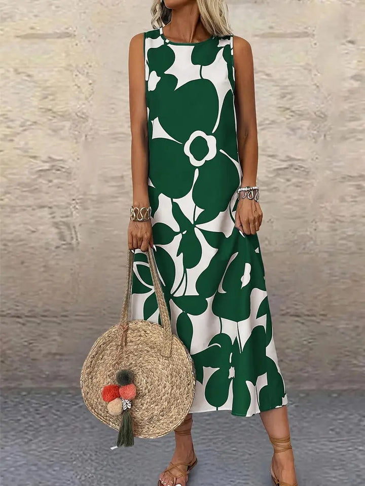 Damen Maxikleid mit floralem Muster Echoarchiv