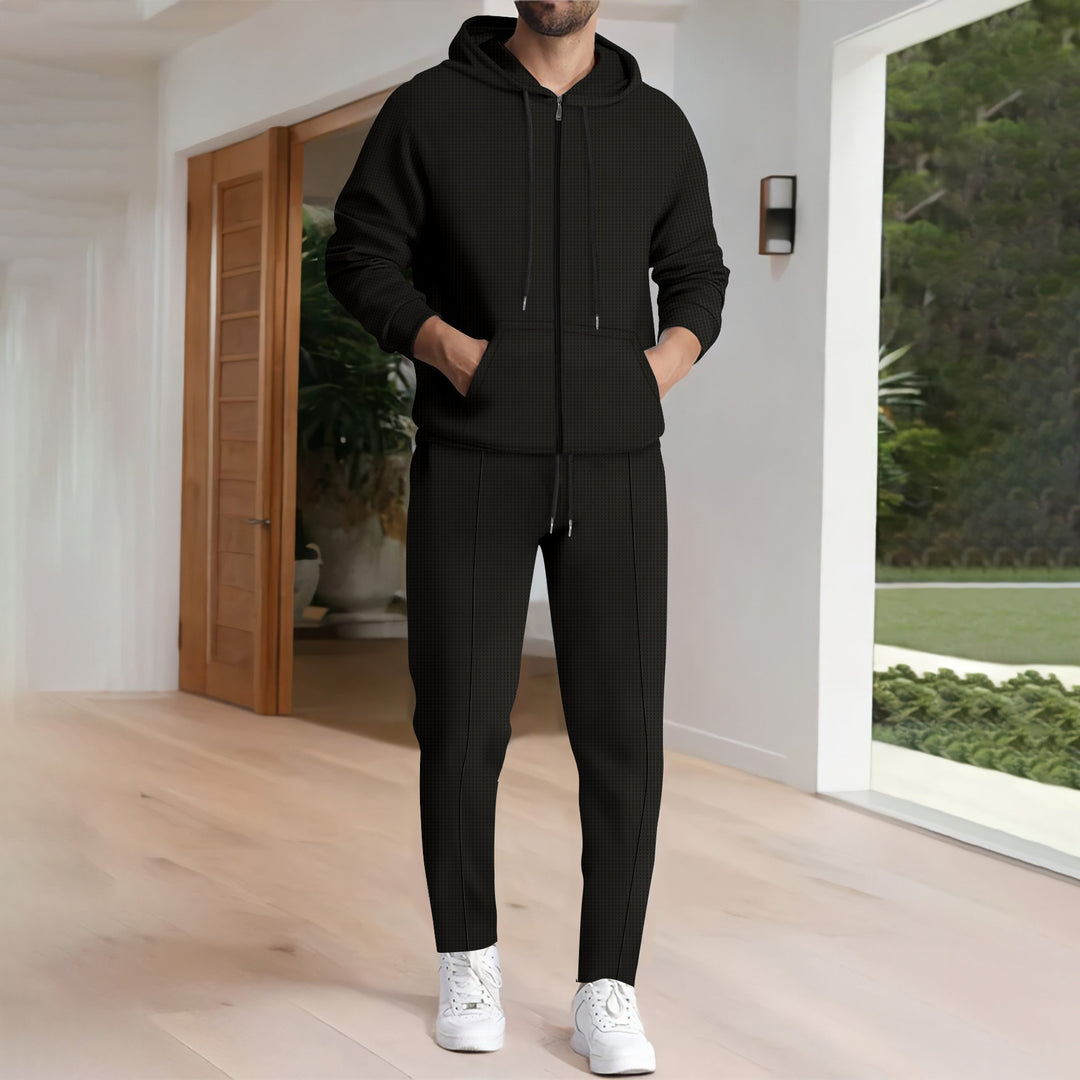Herren Sportliches Hoodie- und Jogginganzug-Set mit modernem Design und praktischen Taschen Echoarchiv