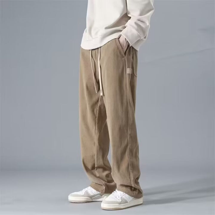 Herren Lässige Cord-Jogginghose mit Komfortbund Echoarchiv