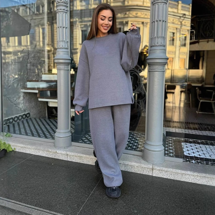Damen Komfortabler Oversized Fleece Freizeitanzug Echo Archiv