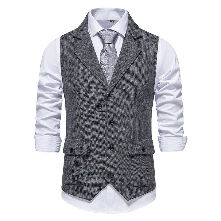 Herren Weste im klassischen Herringbone-Design Echoarchiv