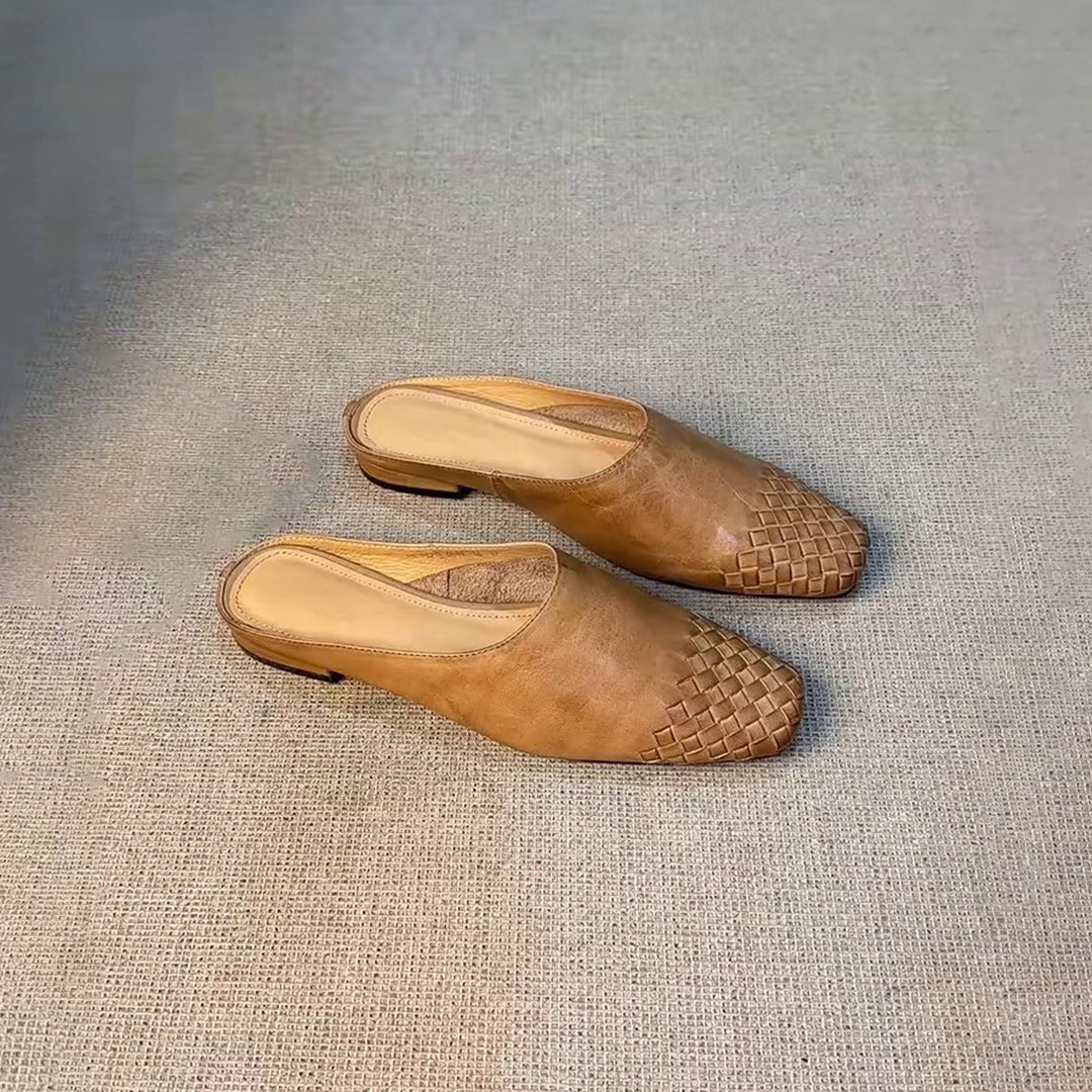 Damen Mules mit geflochtenem Design und bequemer Sohle – Lioré
