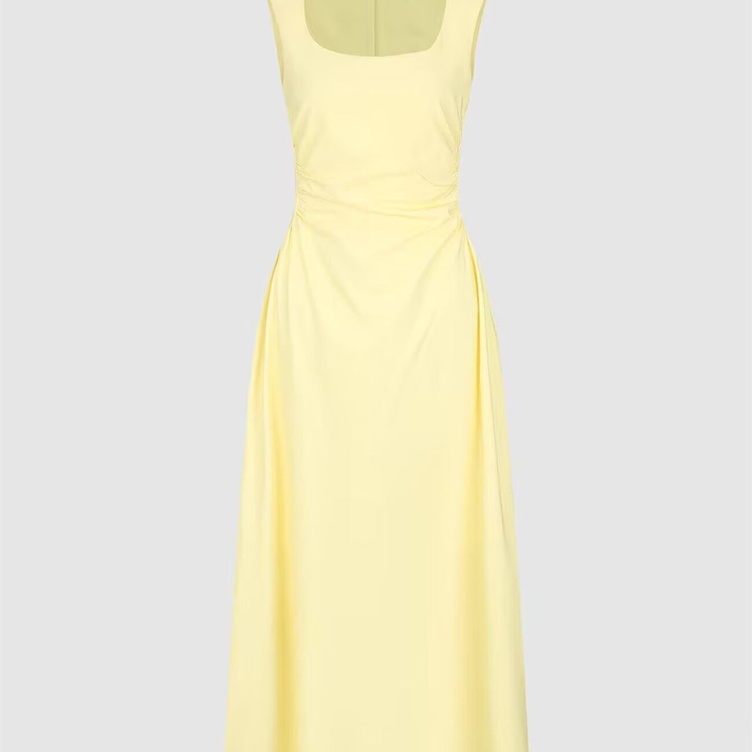 Damen elegantes Maxikleid mit quadratischem Ausschnitt und schmeichelndem Schnitt Echo Archiv