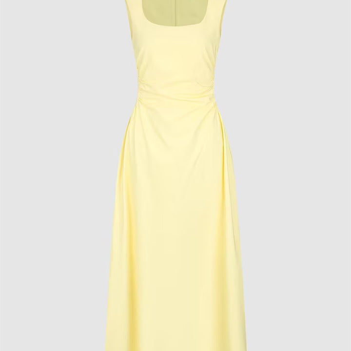Damen elegantes Maxikleid mit quadratischem Ausschnitt und schmeichelndem Schnitt Echo Archiv