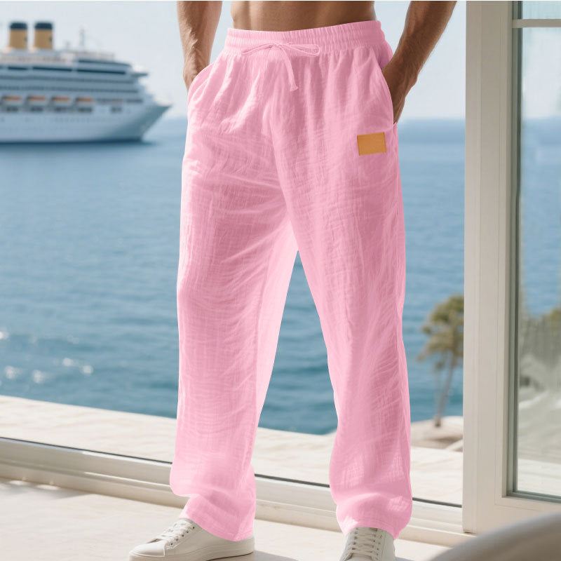 Herren Bequeme und luftige Sommerhose aus leichtem Leinenmaterial Echoarchiv