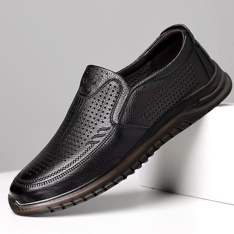 Herren Bequeme Leder Sneakers Echoarchiv