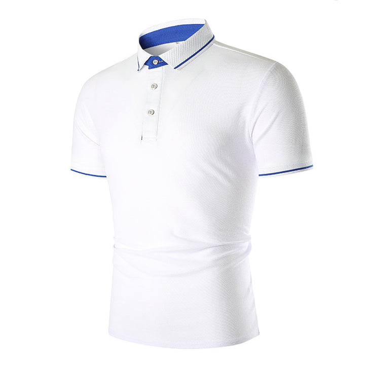 Herren Poloshirt mit kontrastierendem Kragen und atmungsaktiven Eigenschaften Echoarchiv