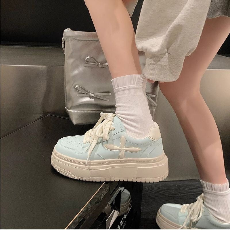 Damen modische Sneaker mit extrahoher Plattform und atmungsaktiver Oberfläche Echo Archiv