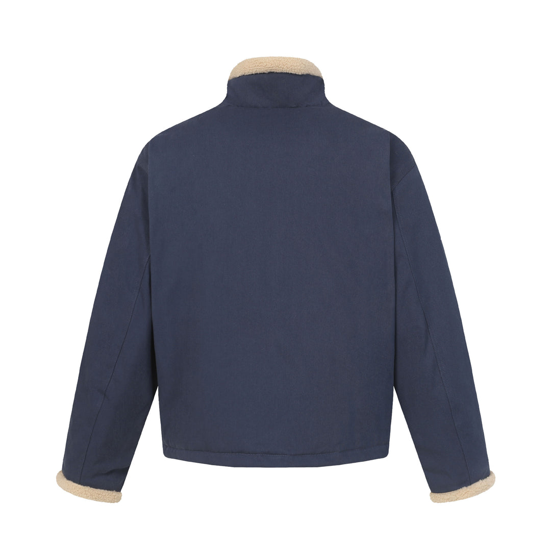 Herren Kurzblouson im Field‑Style mit Teddyfutterkragen und Cargo‑Taschen Echoarchiv