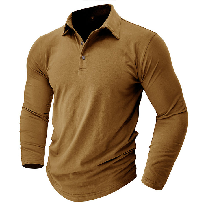 Herren Langarm Poloshirt mit hochwertiger Baumwolle und elegantem Schnitt Echoarchiv
