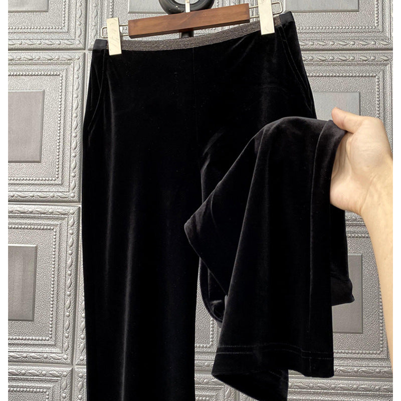 Damen Bequeme und elegante Samt-Hosen Echoarchiv