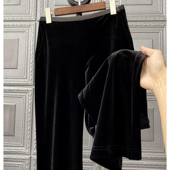 Damen Bequeme und elegante Samt-Hosen Echoarchiv
