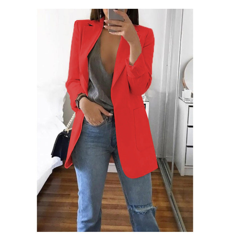 Damen eleganter Blazer mit tailliertem Schnitt und praktischen Taschen Echo Archiv