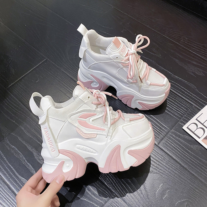 Damen nan klobige Plateau-Sneaker mit skulpturaler Profilsohle Echo Archiv