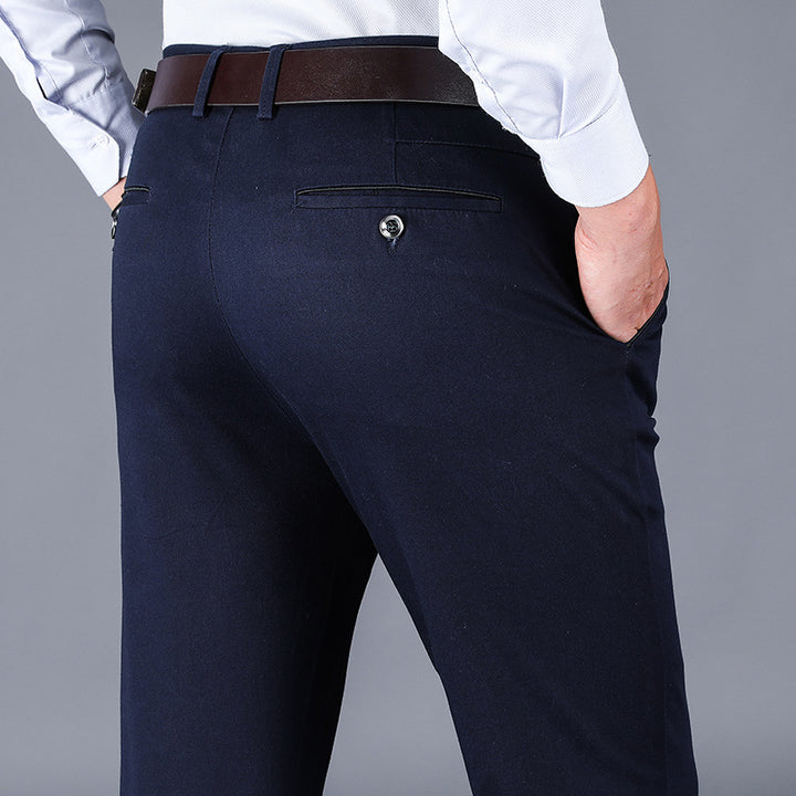 Herren elegante Slim-Fit Anzughose Echoarchiv