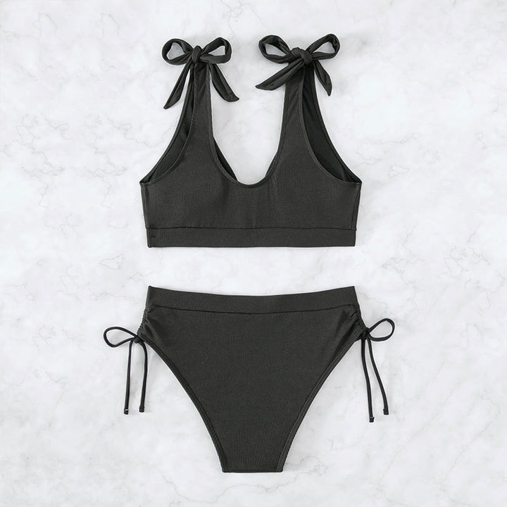 Damen Bikiniset mit hochgeschnittenem Unterteil und verstellbaren Trägern Echo Archiv