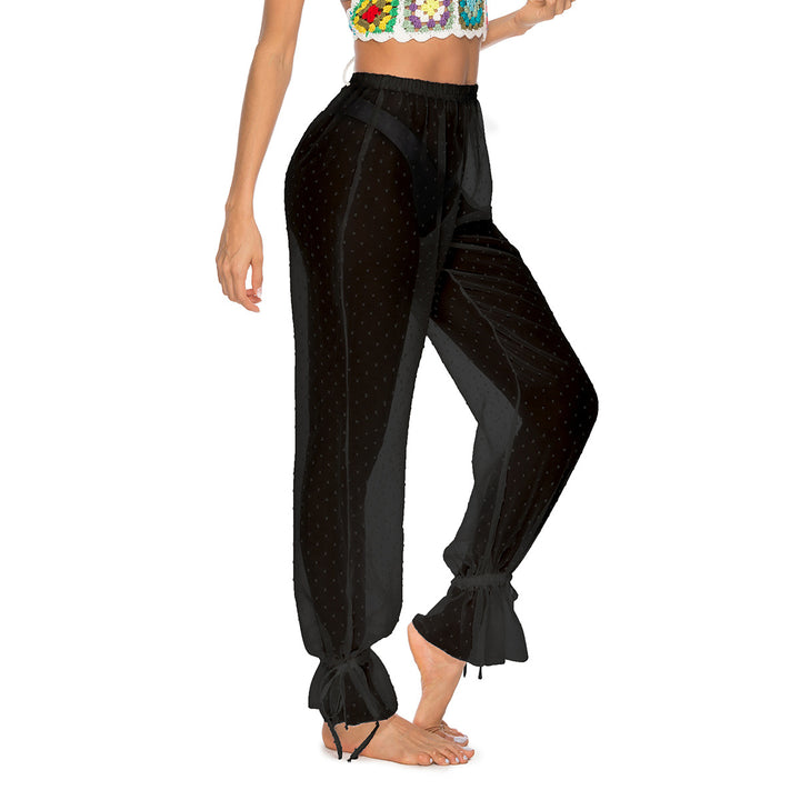 Damen elegante und luftige Palazzo-Hose mit Rüschendetails Echo Archiv