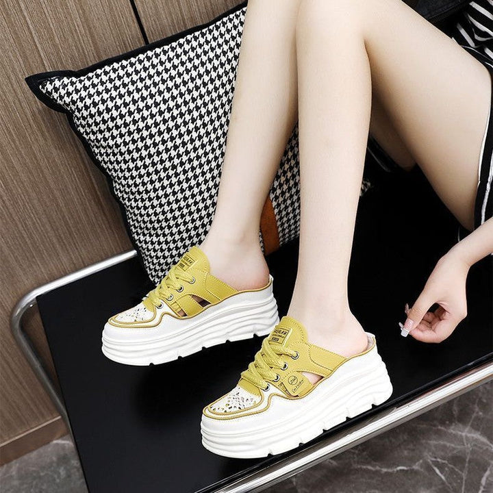 Damen Sneaker mit modischem Plateau und luftiger Schnürung Echo Archiv