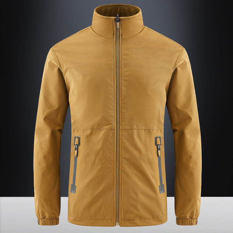 Herren Softshelljacke mit hohem Stehkragen und wasserabweisender Oberfläche Echo Archiv