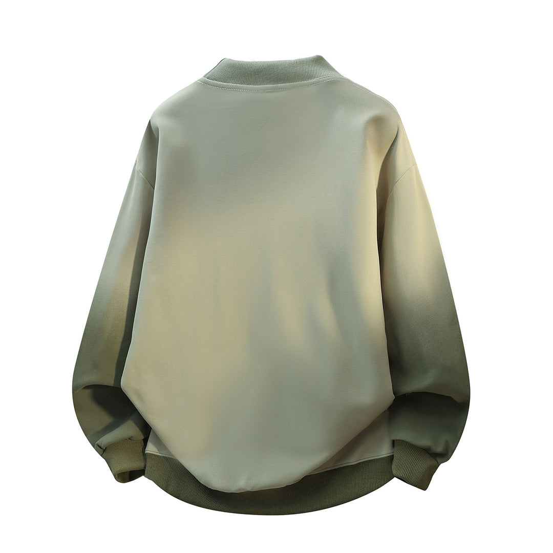Unisex Oversize-Sweatshirt mit Stehkragen, Farbverlauf & markantem Logoprint Echoarchiv