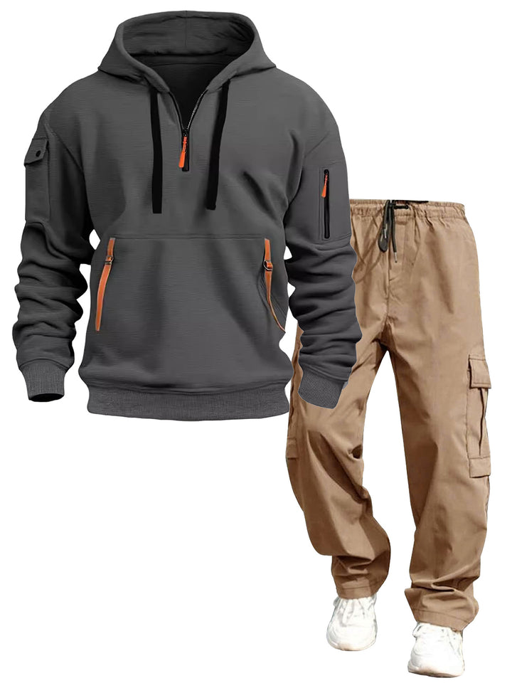 Herren lässiger Kapuzenpullover und Jogginghose Echo Archiv