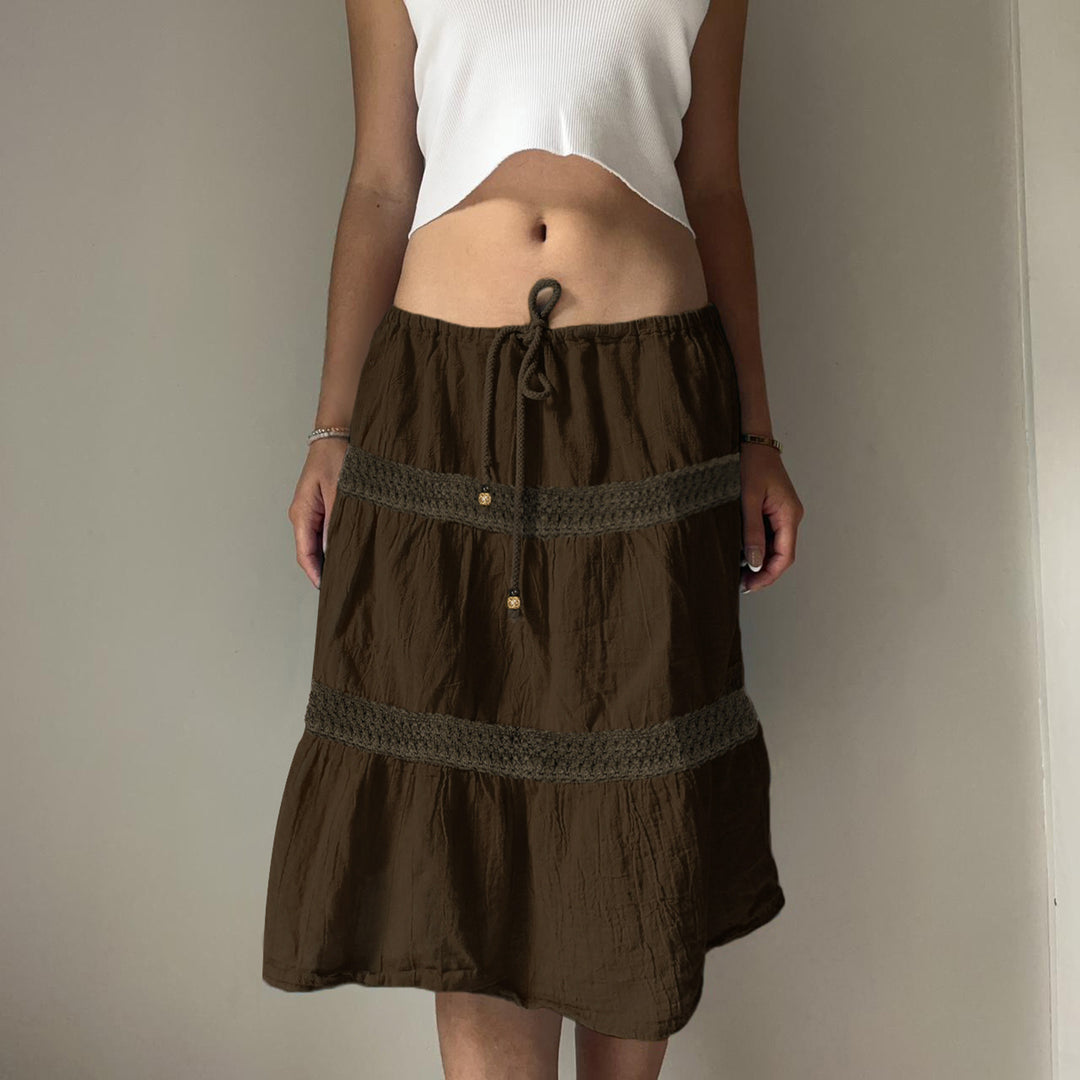 Damen Maxirock mit vielfältigen Patchwork-Mustern Echo Archiv