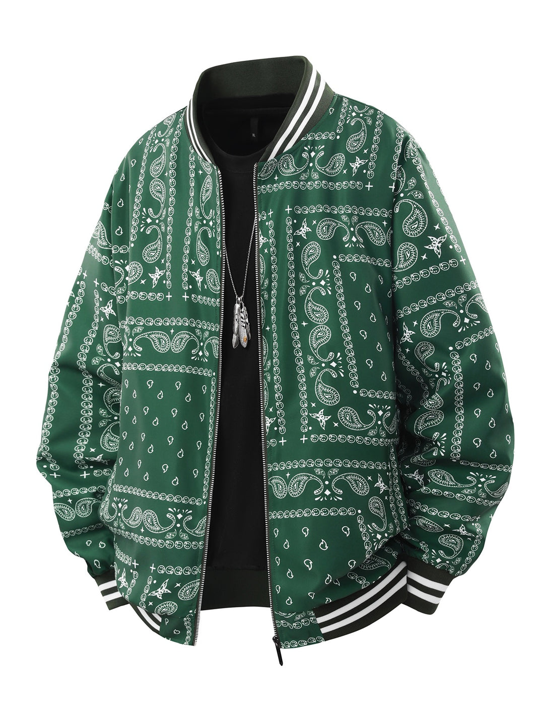Herren Coole Bomberjacke mit Paisleymuster Echo Archiv