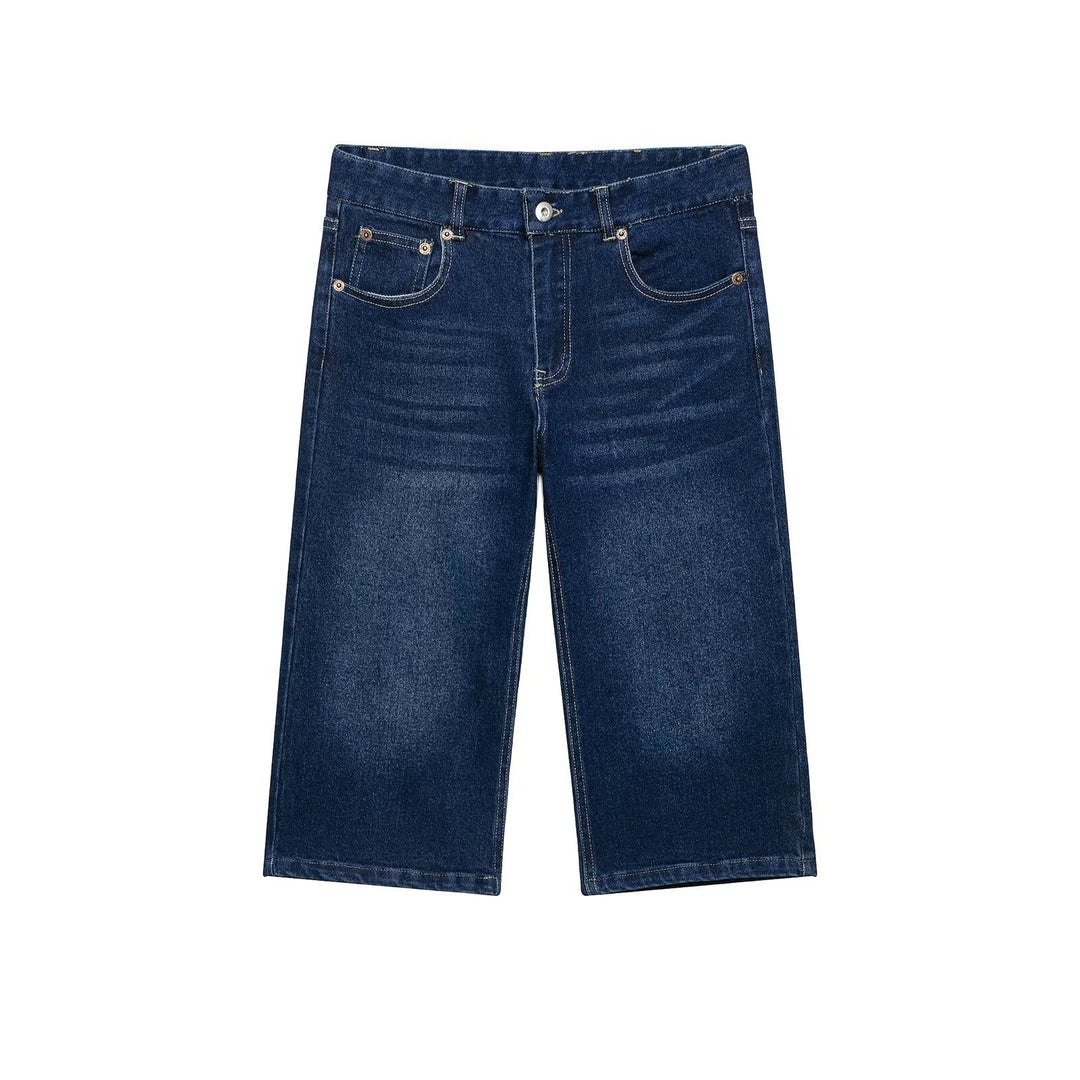 Damen Weite Cropped-Denim-Culotte im 5-Pocket-Design Echo Archiv