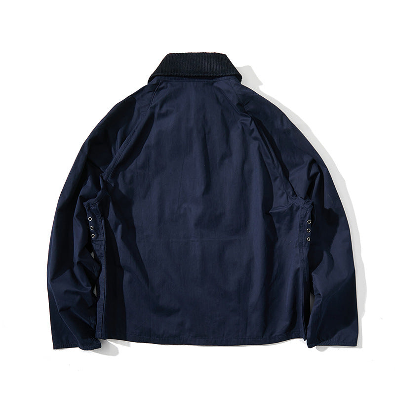 Herren Kurz geschnittene Utility-Fieldjacke mit Cordkragen und D-Ring-Details Echo Archiv