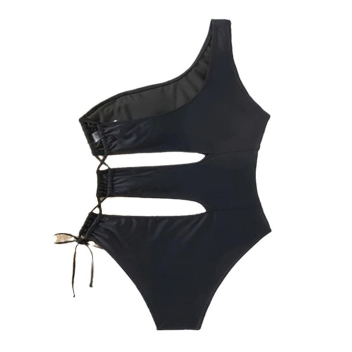 Damen Einseitiger Badeanzug mit modernem Cut-Out und sportlichem Schnitt Echo Archiv