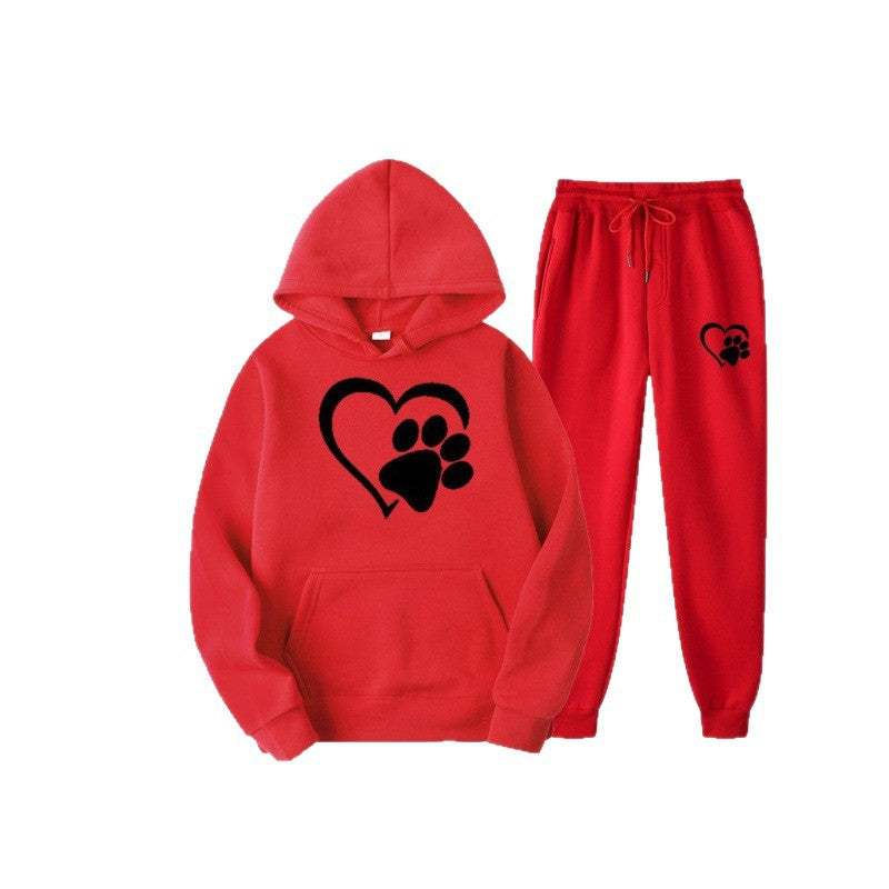 Damen Kuscheliger Hoodie und Jogginghose Set Echoarchiv