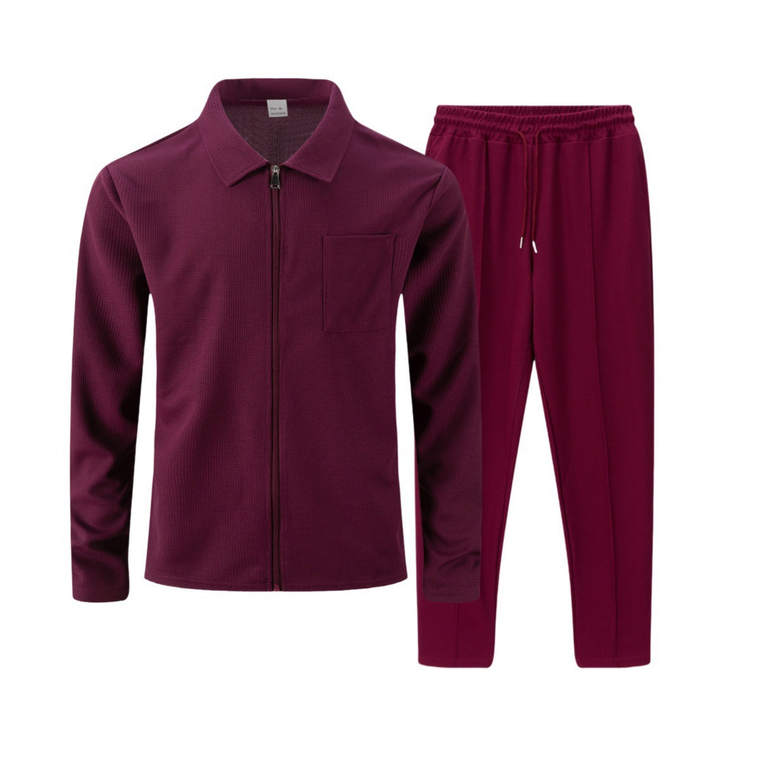 Herren Sportliches Freizeit-Set mit Reißverschluss und praktischen Taschen Echoarchiv